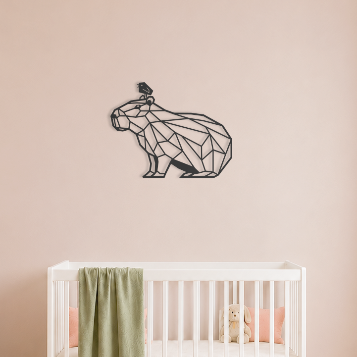 Wanddecoratie capibara voor aan de muur
