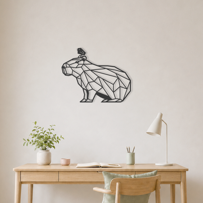 Wanddecoratie capibara voor aan de muur
