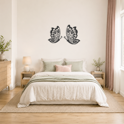 Wanddecoratie vlinder aan de muur